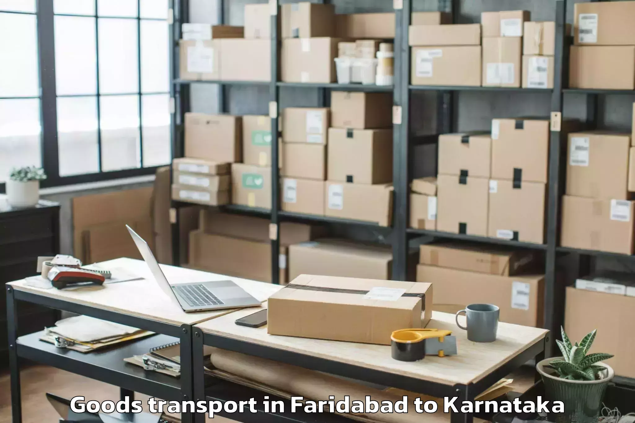 Top Faridabad to Baindur Goods Transport Available